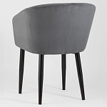 Мягкое кресло на металлических ножках Shaggy Dark Grey варинант исполнения - 4 | Loft Concept в Тюмени