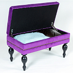 Мягкая банкетка с зоной для хранения Casket Violet варинант исполнения - 4 | Loft Concept в Тюмени