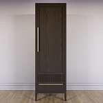 Узкий Шкаф Primo с 2 выдвижными ящиками Темный орех варинант исполнения - 2 | Loft Concept в Тюмени