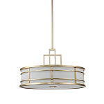 Подвесной светильник цвета латунь с белым матовым плафоном с геометрическим рисунком Feiss варинант исполнения - 1 | Loft Concept в Тюмени