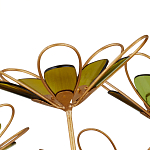 Люстра золотого цвета в форме цветка Hanging Flowers варинант исполнения - 2 | Loft Concept в Тюмени