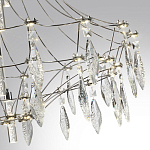 Люстра подвесная из металла с хрустальными прозрачными подвесками Quasar 81 варинант исполнения - 13 | Loft Concept в Тюмени