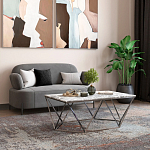 Диван в велюровой обивке серого цвета COLOR BLOCK варинант исполнения - 9 | Loft Concept в Тюмени