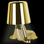 Настольная лампа фигурная цвета золото с гладким абажуром Высота 16 см Sophia варинант исполнения - 7 | Loft Concept в Тюмени