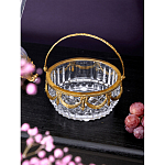 Корзиночка из прозрачного стекла с бронзовой ручкой Eden Garden варинант исполнения - 3 | Loft Concept в Тюмени