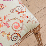 Стул из массива бука светло-зеленый с растительным орнаментом Raffael Angel Green Chair варинант исполнения - 4 | Loft Concept в Тюмени