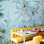 Обои ручная роспись Amazonia Duck Egg варинант исполнения - 5 | Loft Concept в Тюмени