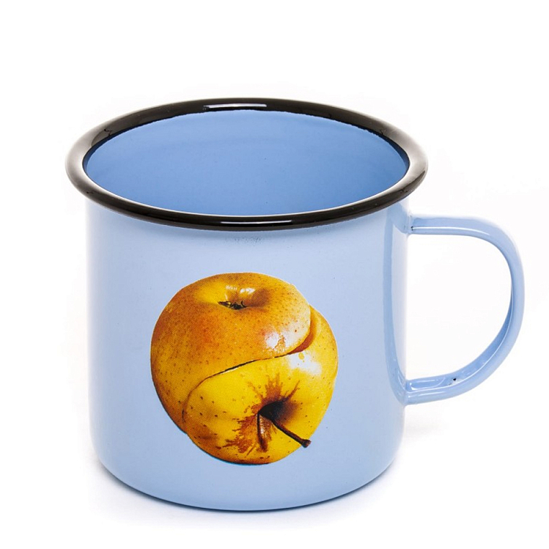Кружка Seletti Apple Голубой Желтый в Тюмени | Loft Concept 