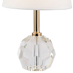 Настольная лампа с хрустальным основанием Manlio Round Crystal Lampshade Table Lamp варинант исполнения - 2 | Loft Concept в Тюмени