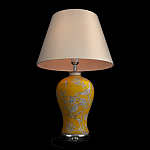 Настольная лампа желтая с изображением белых птиц Flight Among Acacia варинант исполнения - 4 | Loft Concept в Тюмени