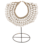 Этническое ожерелье из ракушек на подставке White Shells Necklace варинант исполнения - 1 | Loft Concept в Тюмени