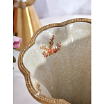 Ваза голубого цвета из фарфора с цветочным рисунком и бронзовой стрекозой Blue Garden варинант исполнения - 6 | Loft Concept в Тюмени