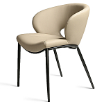 Стул обеденный кремовый из экокожи Futuristic Chair варинант исполнения - 1 | Loft Concept в Тюмени