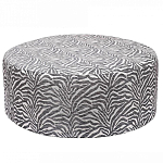 Пуф круглый с принтом Beige Jacquard варинант исполнения - 1 | Loft Concept в Тюмени