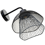 Бра с сетчатым металлическим абажуром Black Mesh Lampshade варинант исполнения - 4 | Loft Concept в Тюмени