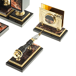 Настольный письменный набор из яшмы и долерита с декором в виде коня Manager Organizer варинант исполнения - 7 | Loft Concept в Тюмени