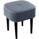 Квадратный мягкий пуф на черных ножках Winton Pouf Square варинант исполнения - 23 | Loft Concept в Тюмени