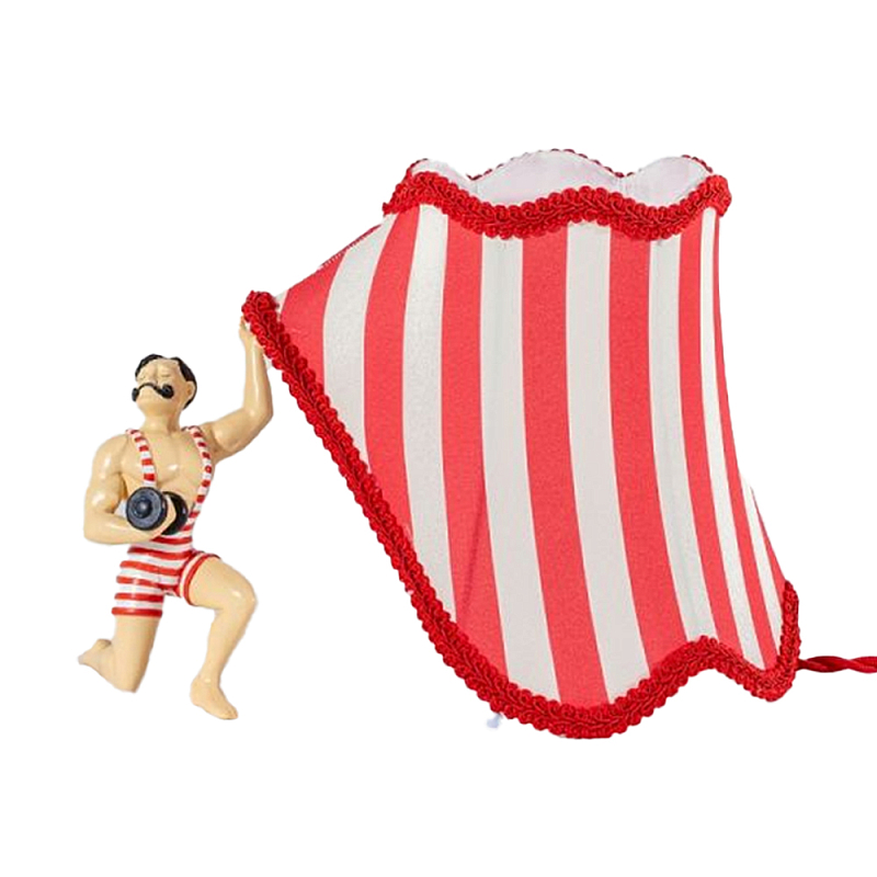 Настольная лампа Seletti Bruno Красный Белый Бежевый Настольная лампа Seletti Bruno Красный Белый Бежевый в Тюмени | Loft Concept
