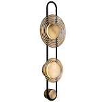 Бра со стеклянными плафонами в форме дисков Savio Brown Glass Disc Light варинант исполнения - 1 | Loft Concept в Тюмени