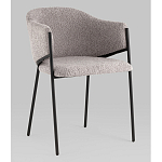 Стул Brace букле серый варинант исполнения - 1 | Loft Concept в Тюмени