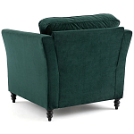 Кресло с обивкой из хлопкового велюра Porter Green Armchair варинант исполнения - 3 | Loft Concept в Тюмени