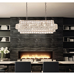 Люстра овальной формы хрустальная в неоклассическом стиле Majesty варинант исполнения - 8 | Loft Concept в Тюмени