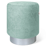 Пуф мятный велюр на металлическом основании Golden Belt варинант исполнения - 1 | Loft Concept в Тюмени