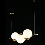 Люстра подвесная светодиодная Jagna 2 Gold and White варинант исполнения - 3 | Loft Concept в Тюмени