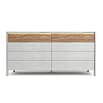 Комод 8 ящиков с подсветкой на рельефном фасаде Warm Industrial варинант исполнения - 1 | Loft Concept в Тюмени