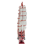 Декоративная модель деревянного красного парусника в подарочной упаковке With The low варинант исполнения - 2 | Loft Concept в Тюмени