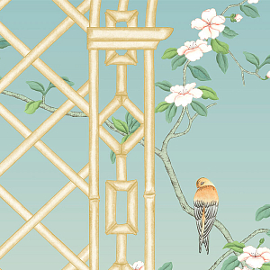 Обои ручная роспись Bird Arch Eubanks Trellis