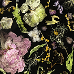 Круглый журнальный столик со столешницей из эпоксидной смолы Epoxy Resin Flowers Coffee Table варинант исполнения - 9 | Loft Concept в Тюмени