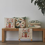 Подушка с цветочным принтом Blooming Elegance Rose варинант исполнения - 5 | Loft Concept в Тюмени