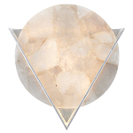 Бра светодиодное с диском из кварца Vendetta варинант исполнения - 1 | Loft Concept в Тюмени