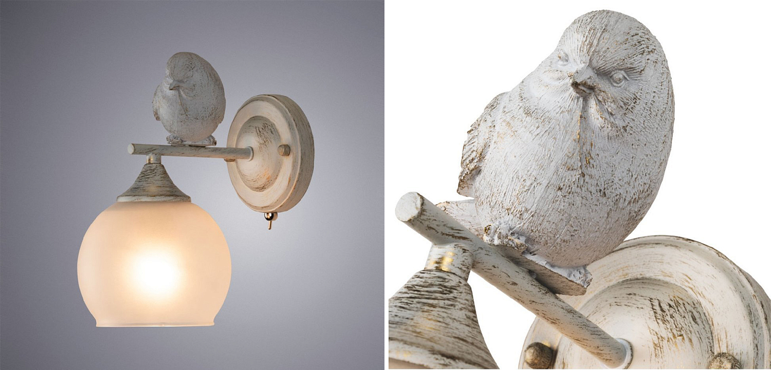 Бра Provence Bird white Бра Provence Bird white - Loft-Concept в Тюмени