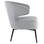 Современное мягкое кресло на металлических ножках Rakush Grey варинант исполнения - 5 | Loft Concept в Тюмени