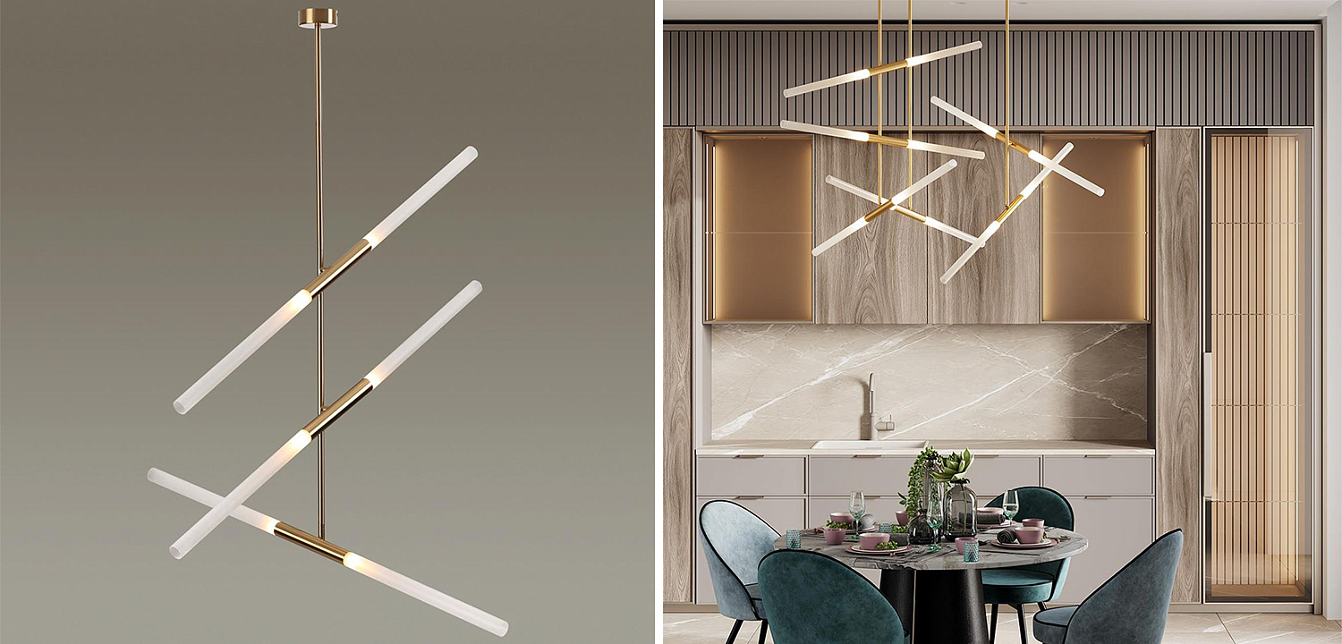 Светильник Gold Delta Light 6 lamp Светильник Gold Delta Light 6 lamp - Loft-Concept в Тюмени