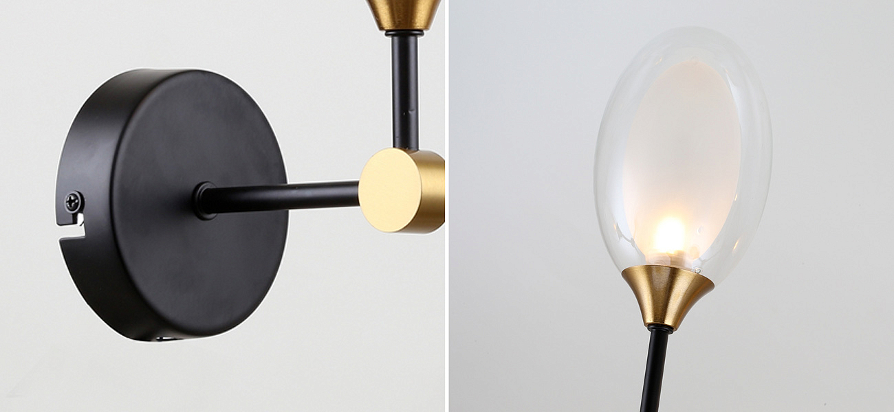 Бра с плафоном из двойного стекла BUBBLE CHANDELIER Бра с плафоном из двойного стекла BUBBLE CHANDELIER - Loft-Concept в Тюмени