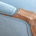 Кресло Ava Classical Armchair light blue velour варинант исполнения - 5 | Loft Concept в Тюмени