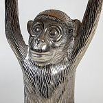 Столик с подстольем в виде обезьянки Bombay Nickel варинант исполнения - 4 | Loft Concept в Тюмени