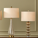 Настольная лампа с фактурным стеклянным корпусом Glamorous Pommel варинант исполнения - 4 | Loft Concept в Тюмени