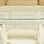 Комплект уличной мебели из ротанга Clara белый варинант исполнения - 13 | Loft Concept в Тюмени