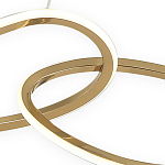 Люстра подвесная с 4-мя асимметричными кольцами золотого цвета Ring Horizontal варинант исполнения - 2 | Loft Concept в Тюмени