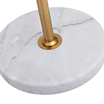 Торшер с мраморным столиком и золотым плафоном Ezio Floor Lamp варинант исполнения - 4 | Loft Concept в Тюмени