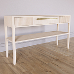 Дизайнерская Консоль с полкой и ящиком Primo Светлый дуб варинант исполнения - 2 | Loft Concept в Тюмени