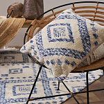 Чехол на подушку с узором в этно-стиле Blue Ikat варинант исполнения - 5 | Loft Concept в Тюмени
