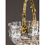 Конфетница с бронзовой ручкой и фарфоровой птичкой на крышке Eden Garden варинант исполнения - 6 | Loft Concept в Тюмени