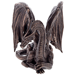 Декоративная статуэтка Дракон Dark Bronze Winged Dragon Statuette варинант исполнения - 2 | Loft Concept в Тюмени