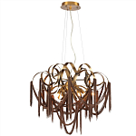 Люстра подвесная с переплетенными металлическими лентами и цепочками Atlantis Chain варинант исполнения - 2 | Loft Concept в Тюмени