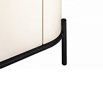 ТВ-тумба белая с чёрной столешницей с 2-мя дверками и ящиком San Marco варинант исполнения - 6 | Loft Concept в Тюмени